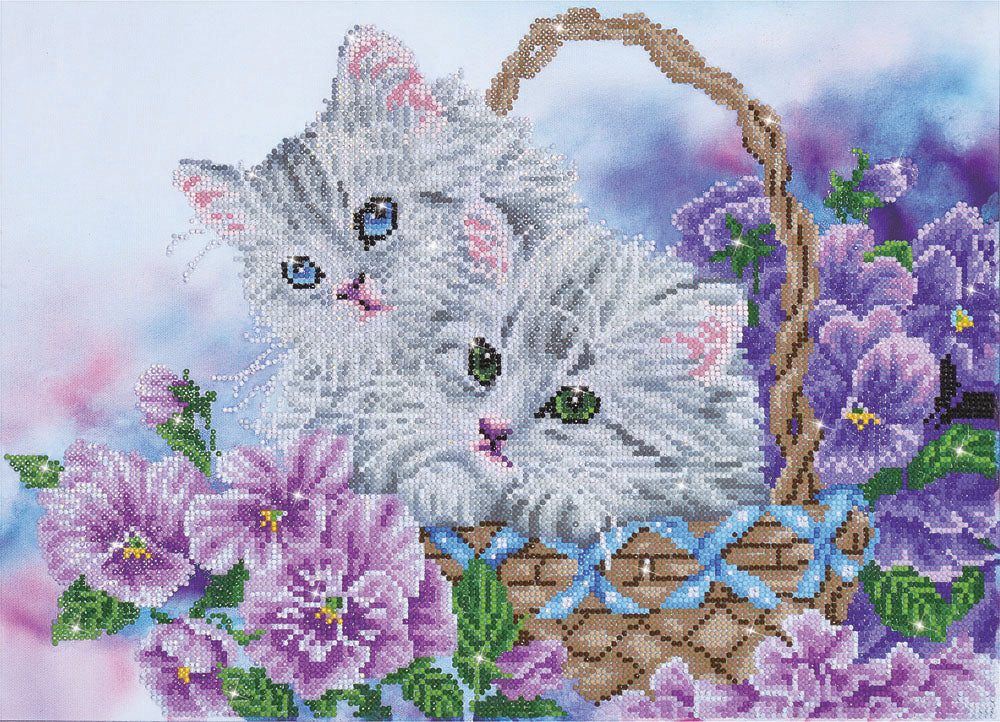 Diamond Painting Kit: Kitty Basket