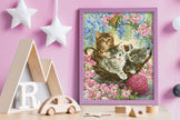 Diamond Painting Kit: Kitty Knits