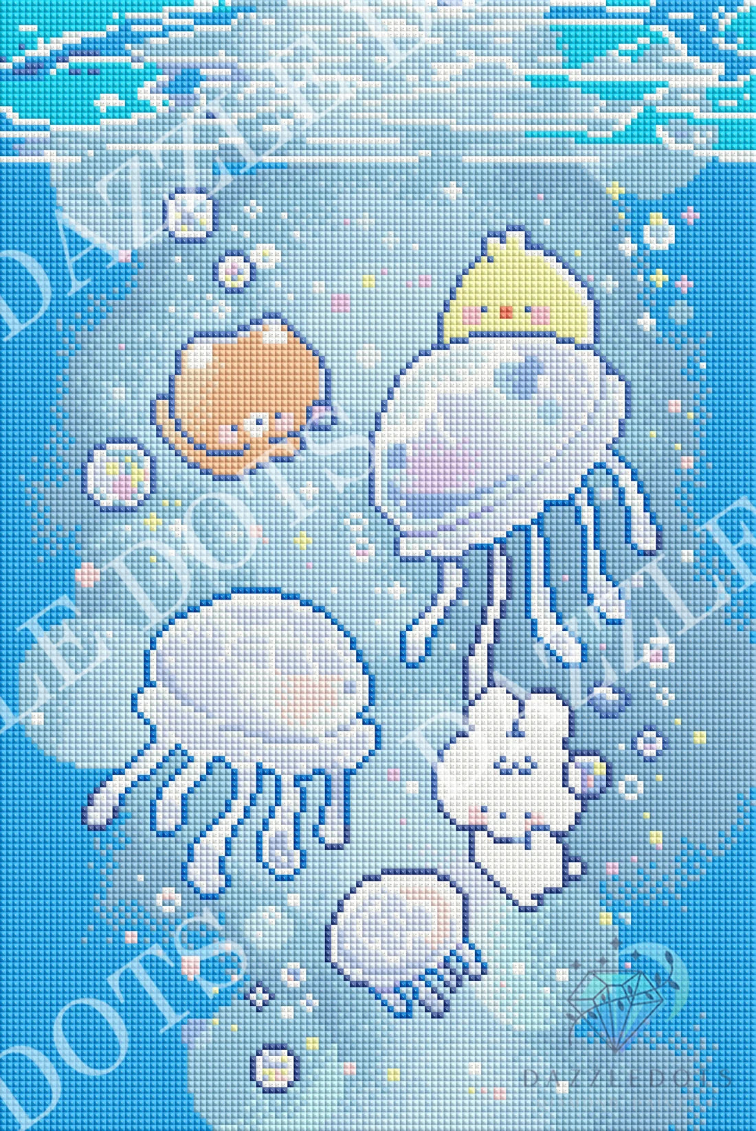 FDS-6008 Jellyfish Dance - Full Fairy Dust Colours