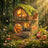 IIE CREATE SL-53 – Green Vine Cottage DIY Wooden Book Nook