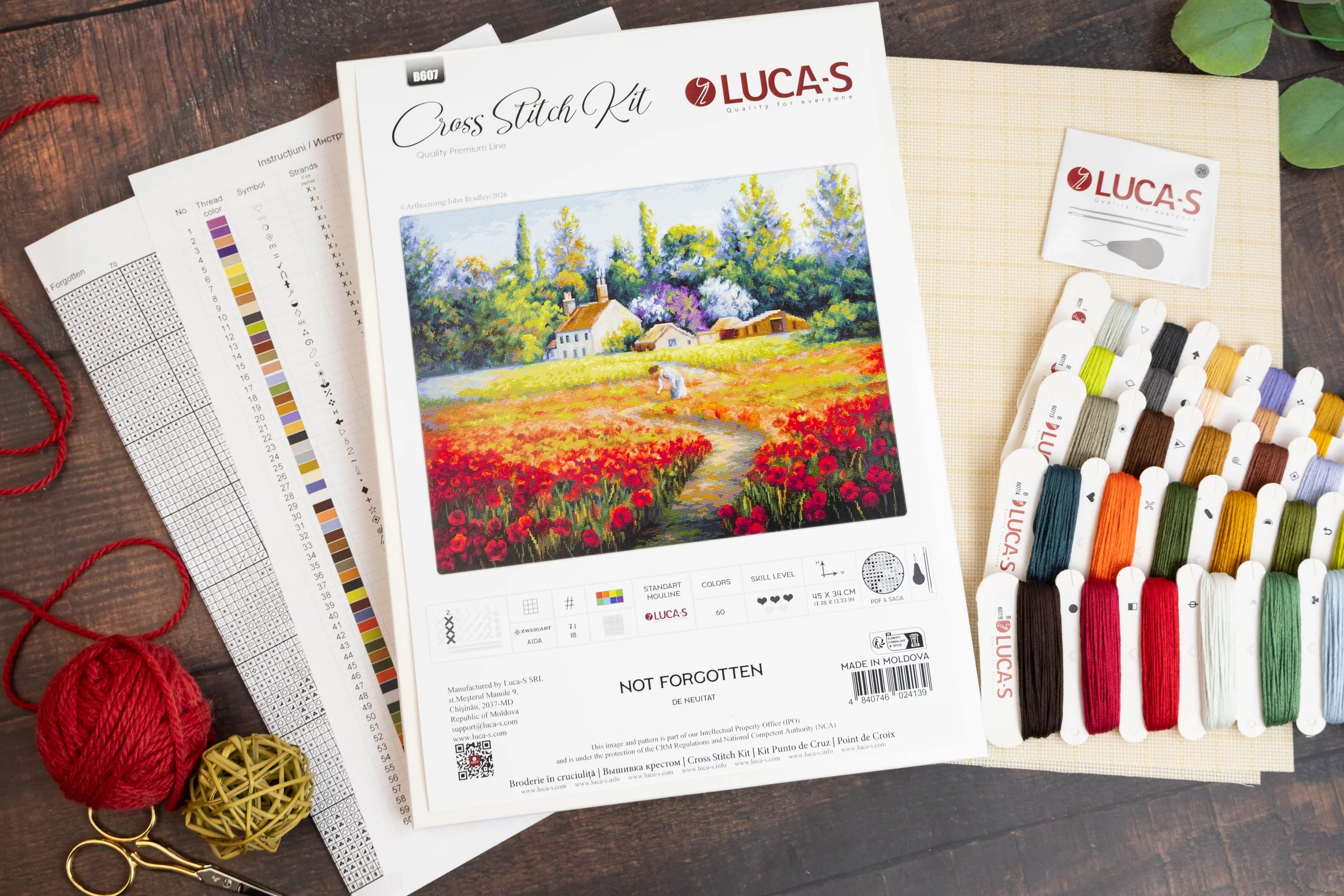 Cross Stitch Kit Luca-S - Not Forgotten, B607
