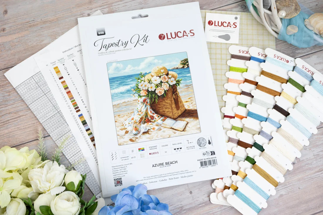 G735 Petit Point Kit Luca-S - Azure Beach