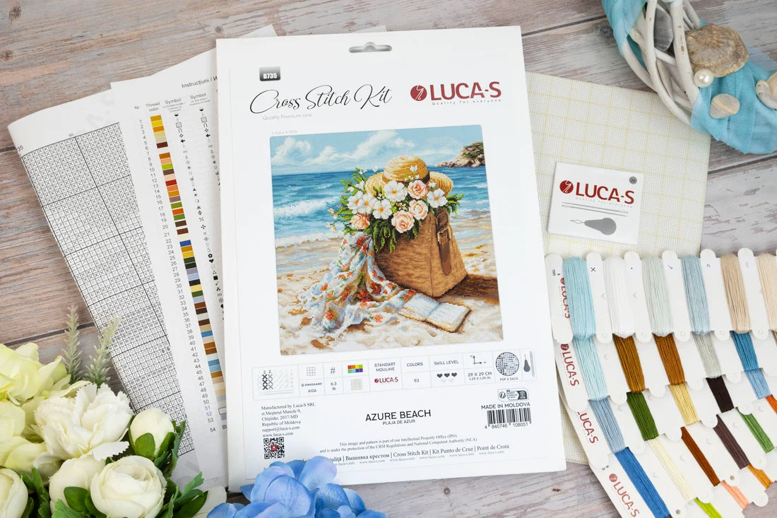 B735 Cross Stitch Kit Luca-S - Azure Beach