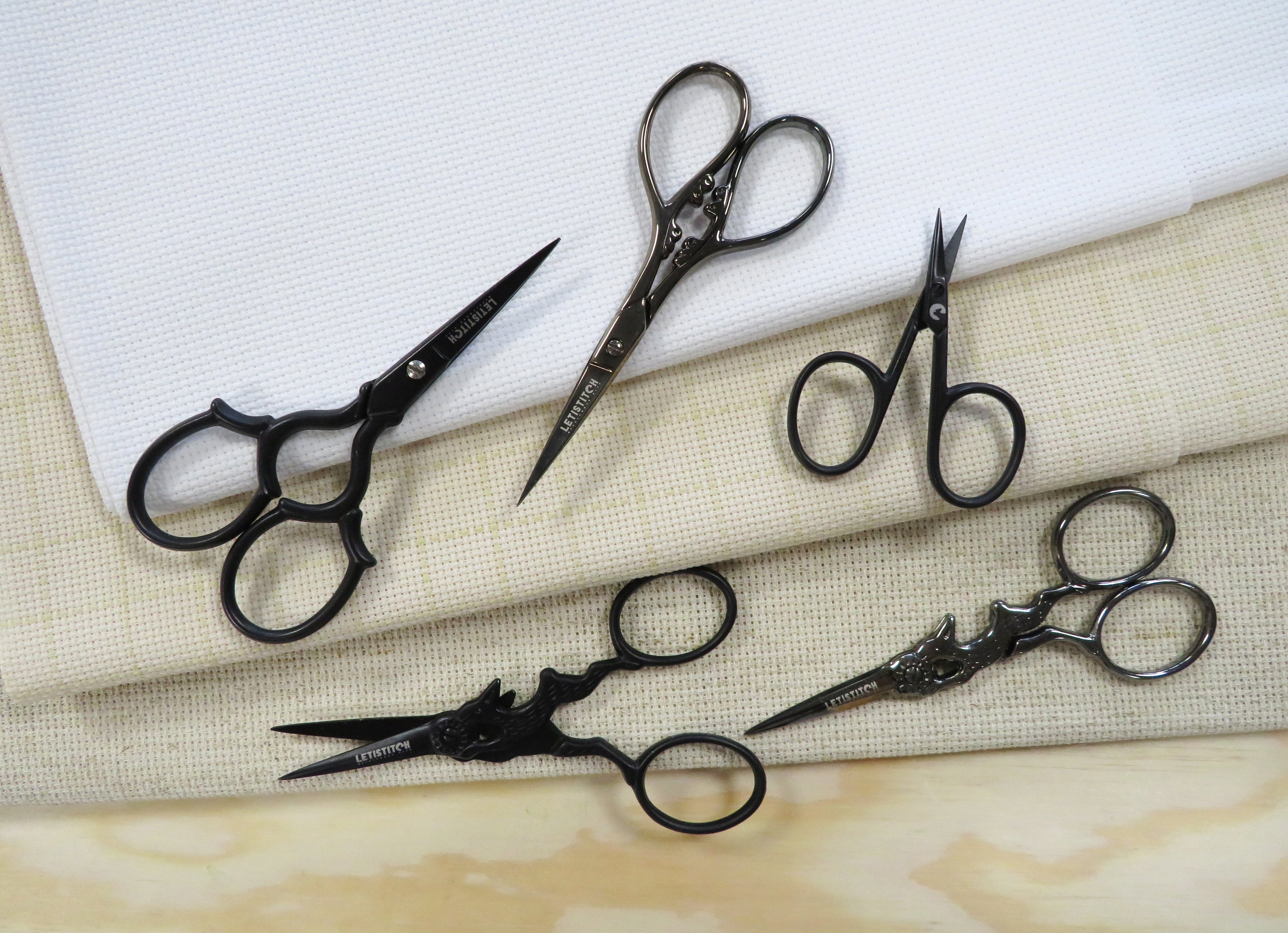 Letistitch Embroidery Scissors 'Black Pearl' 20011
