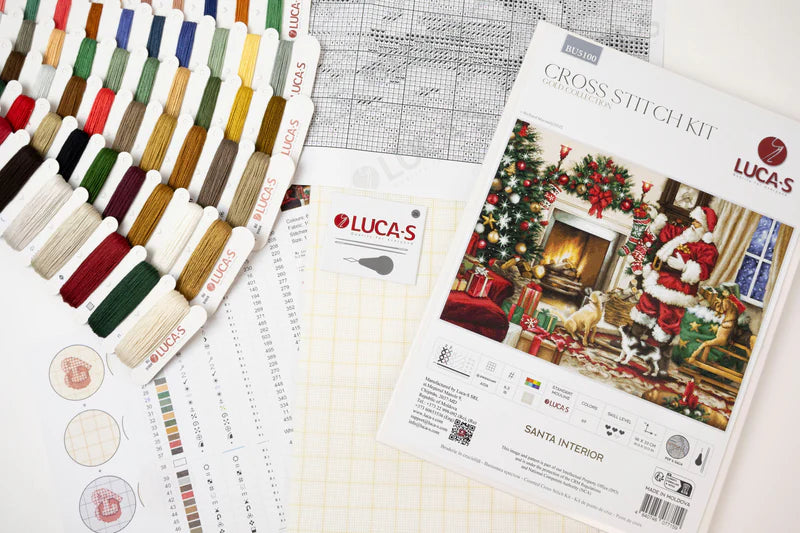 Cross Stitch Kit Luca-S GOLD- Santa Interior, (BU5100)