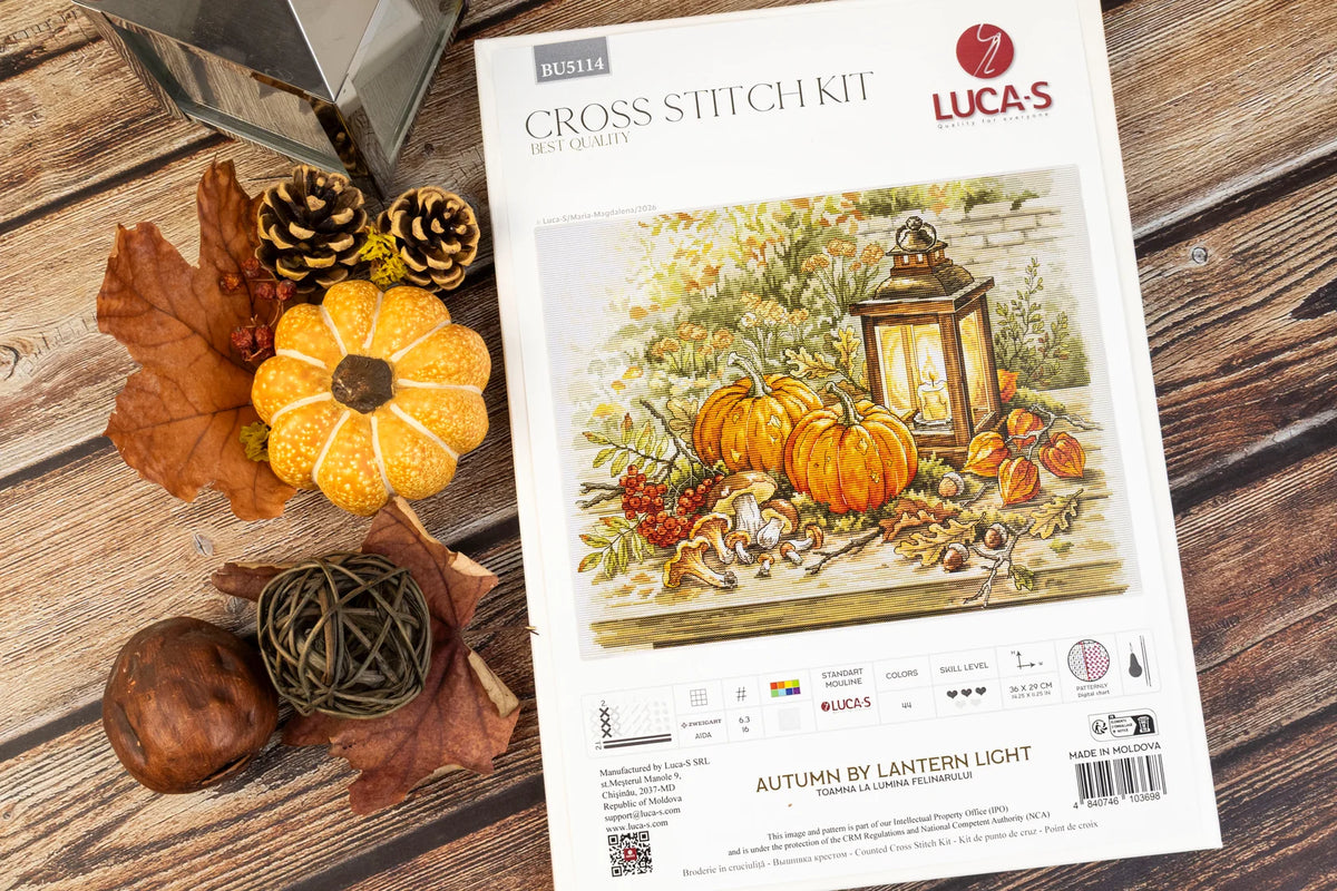 Cross Stitch Kit Luca-S - Autumn by Lantern Light, BU5114