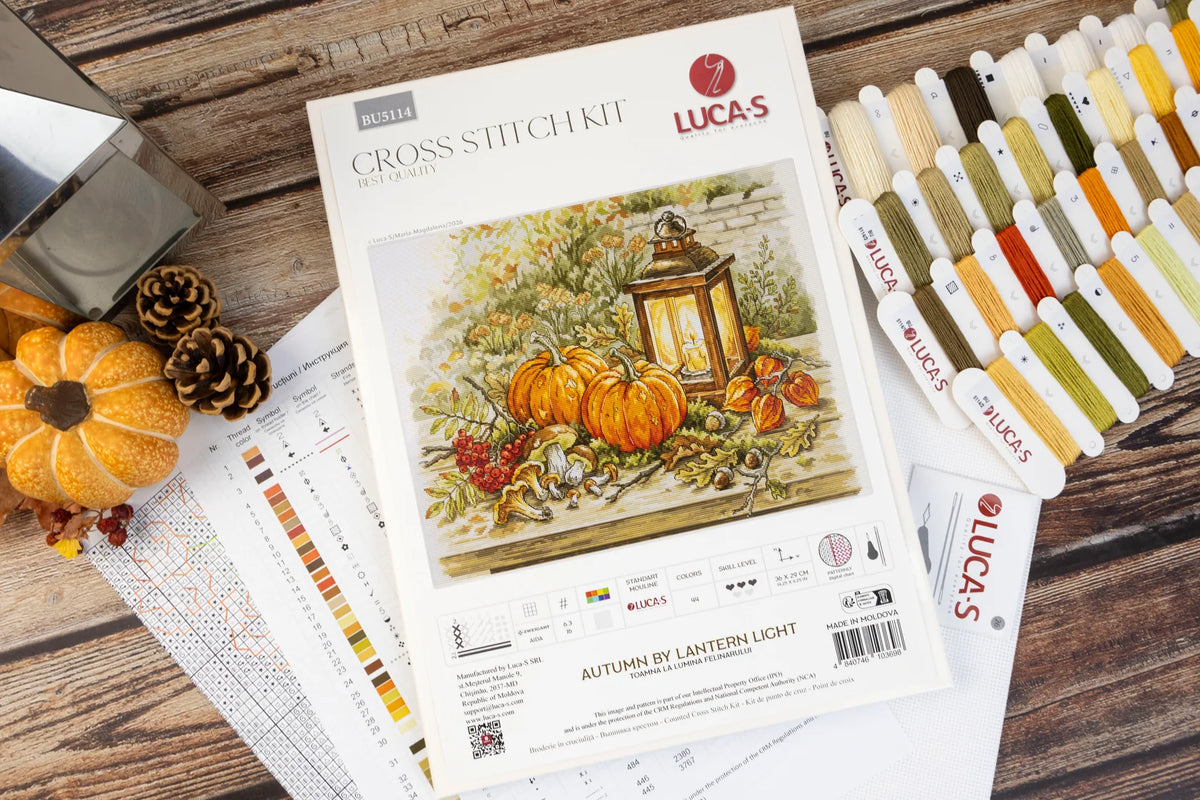 Cross Stitch Kit Luca-S - Autumn by Lantern Light, BU5114
