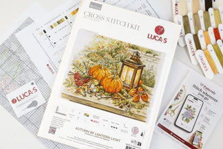 Cross Stitch Kit Luca-S - Autumn by Lantern Light, BU5114