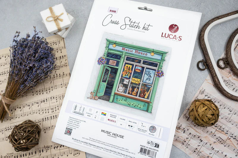Cross Stitch Kit Luca-S - Music House, (B1440)
