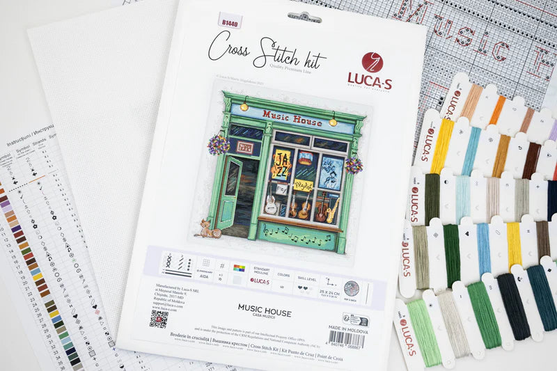 Cross Stitch Kit Luca-S - Music House, (B1440)