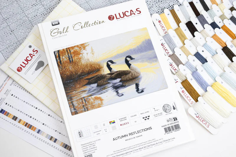 Cross Stitch Kit Luca-S GOLD - Autumn Reflections, (B728)