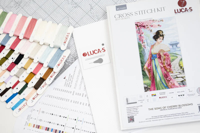 Cross Stitch Kit Luca-S - The Song of Cherry Blossoms, (BU5105)