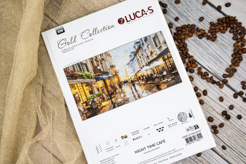 Cross Stitch Kit Luca-S GOLD - Night Time Café, (B729)