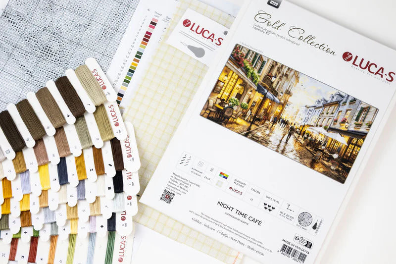 Cross Stitch Kit Luca-S GOLD - Night Time Café, (B729)