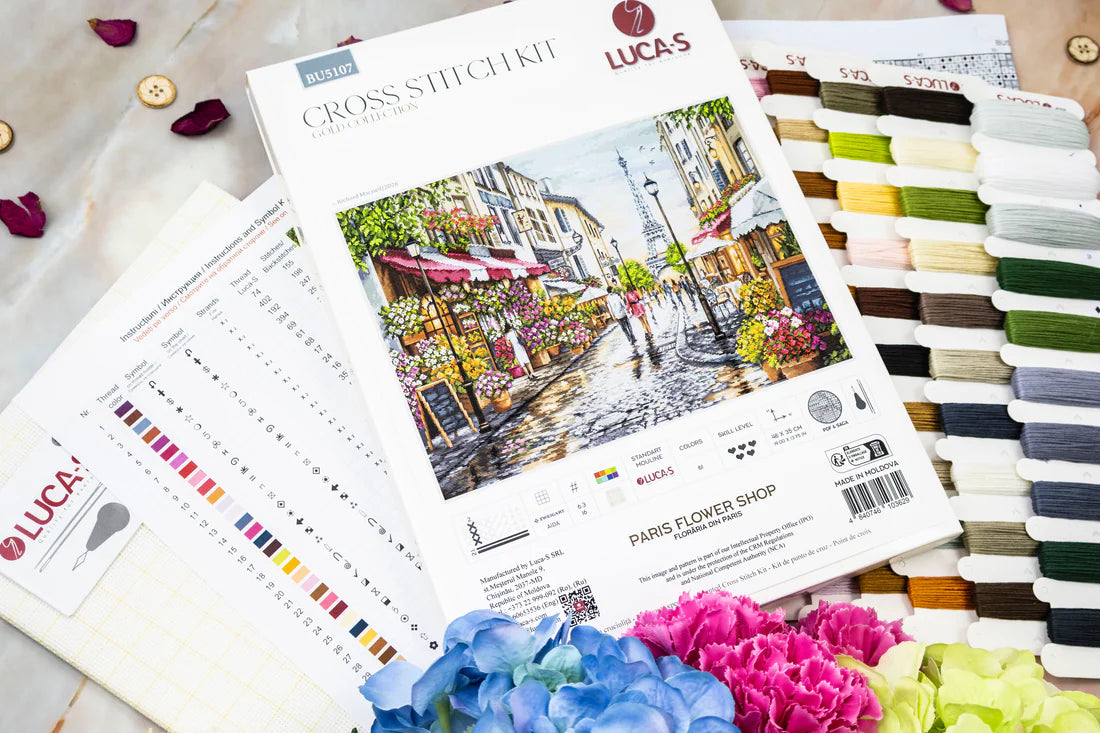 Paris Flower Shop – Luca-S GOLD Cross Stitch Kit (BU5107)