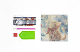 DIY Diamond Painting Card Kit – “Merry Meow” (480-787) 🐱🎄✨