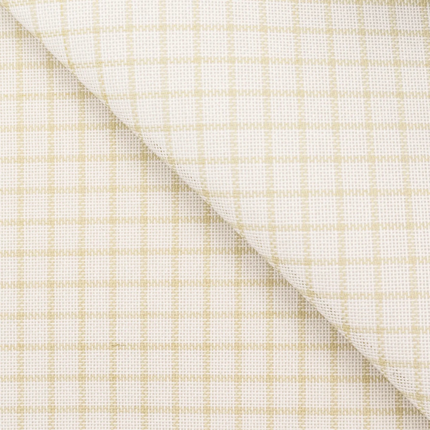 Close-up of beige and white checkered fabric