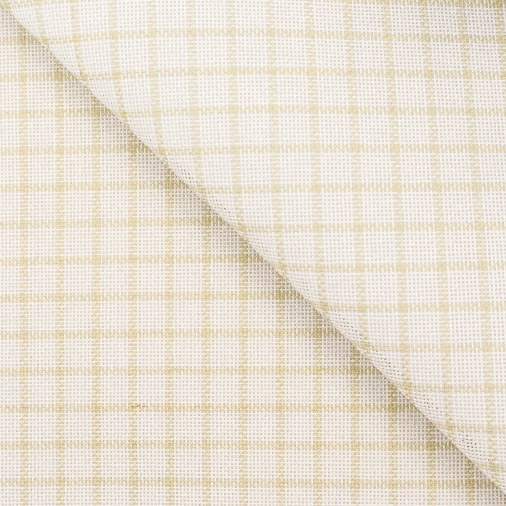 Close-up of beige and white checkered fabric