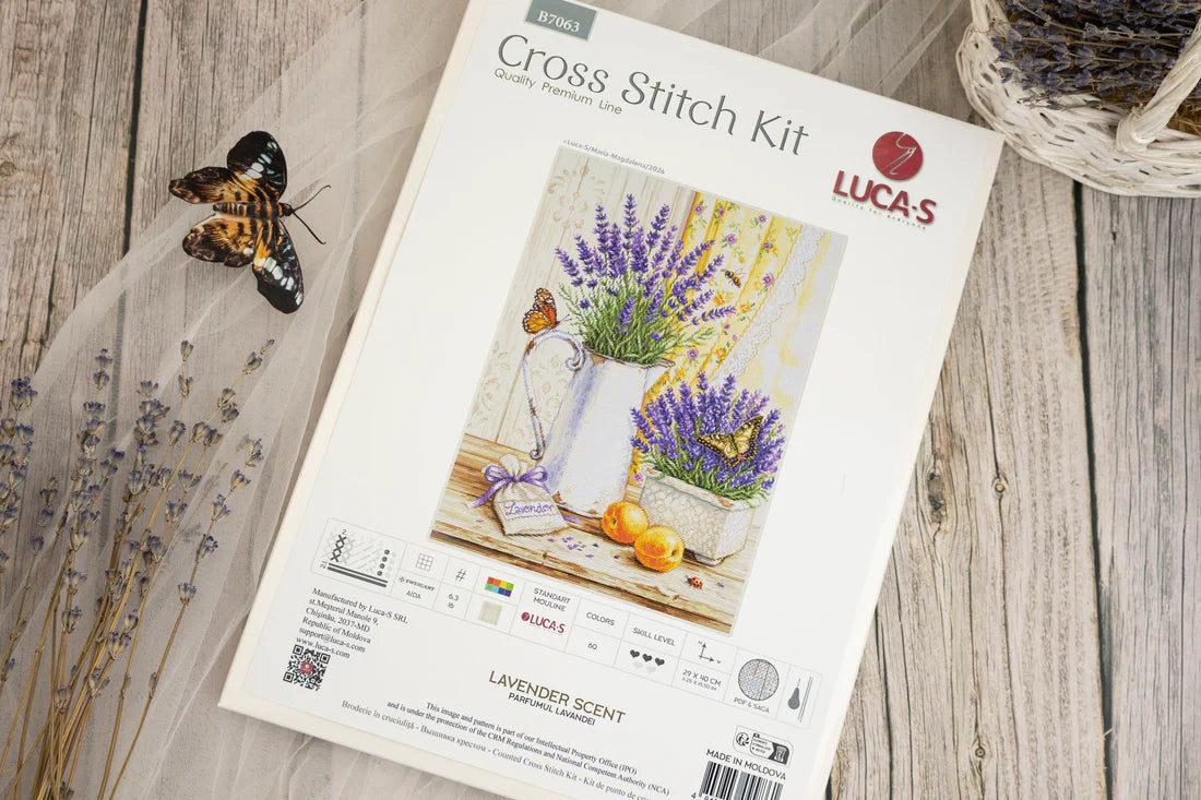 B7063 Cross Stitch Kit Luca-S - Lavender Scent