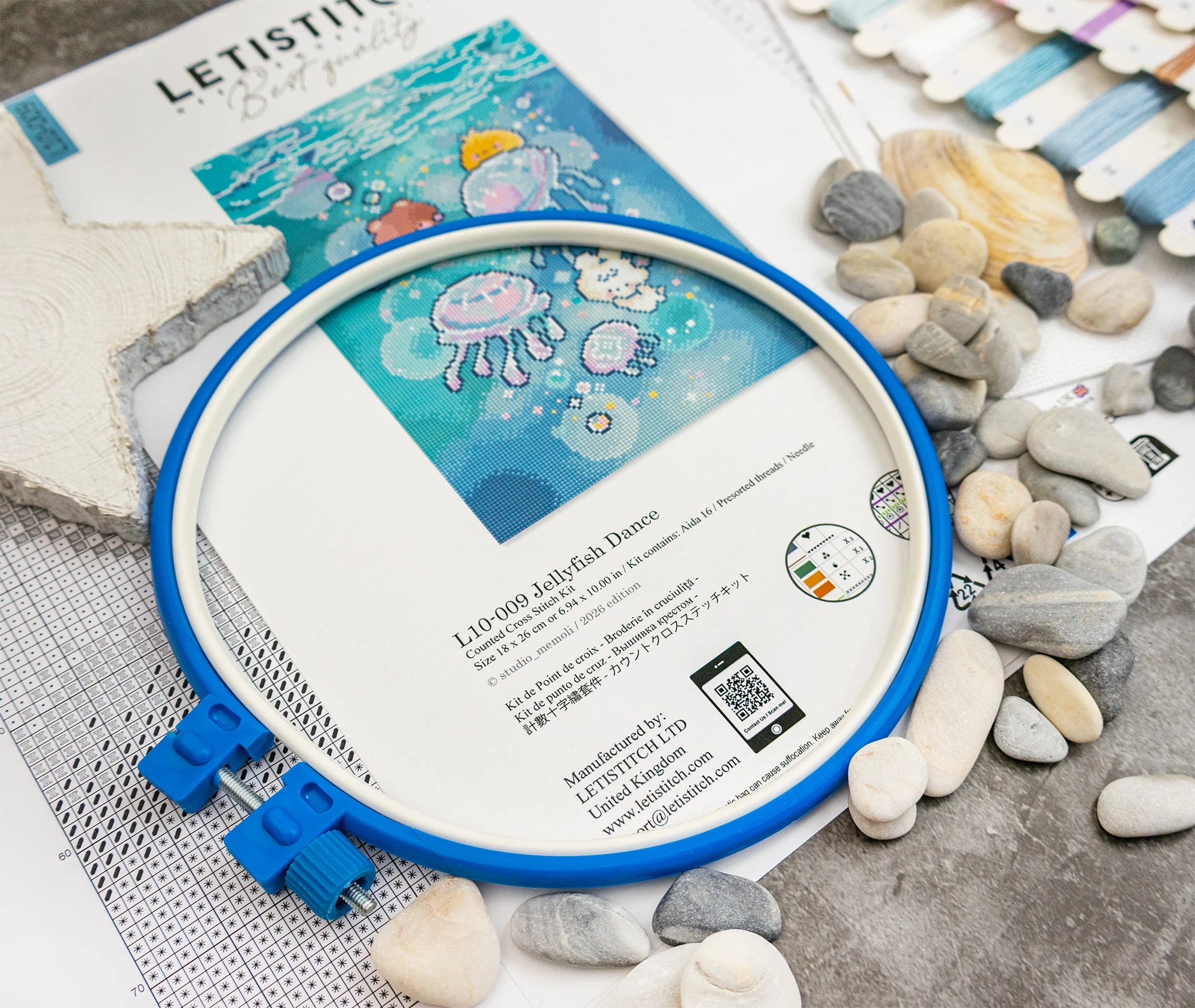 Jellyfish Dance Counted Cross Stitch Kit – L10-009