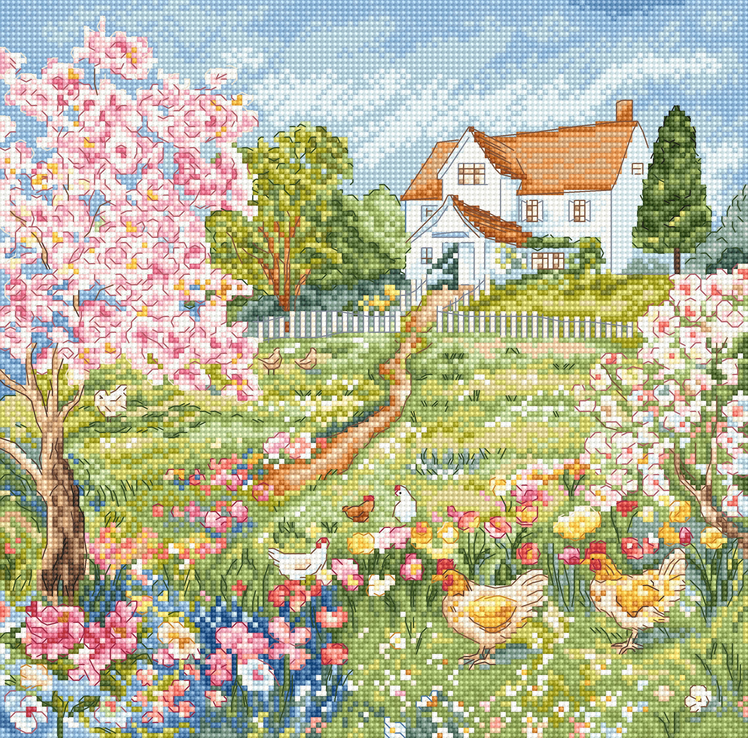 L510 Blooming Garden - PRINTED CHART