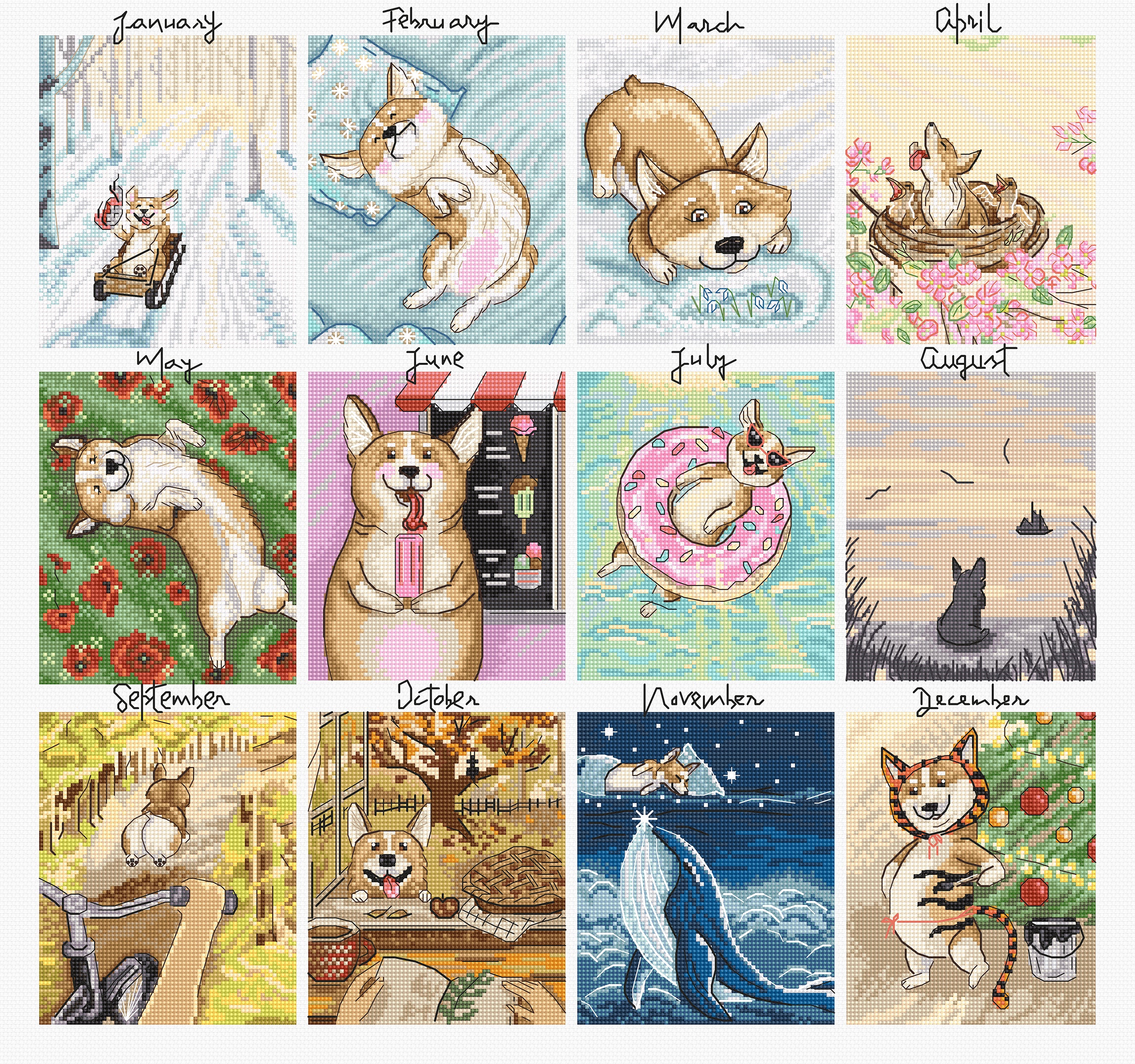 L8086 Doggy Calendar