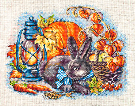 L8998 Autumn with a rabbit / Automne avec un lapin