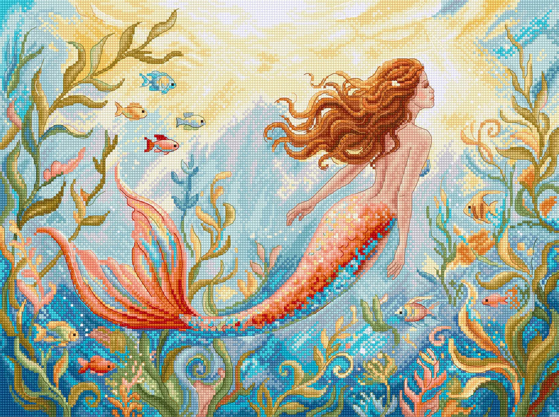 Cross Stitch Kit-L9981 Mermaid Dreams