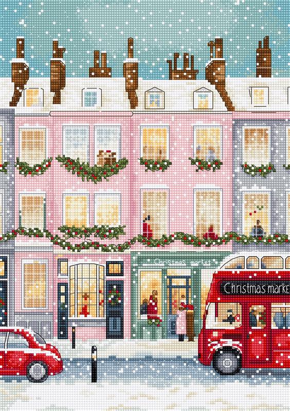cross stitch kit-L9983 London Winter Charm
