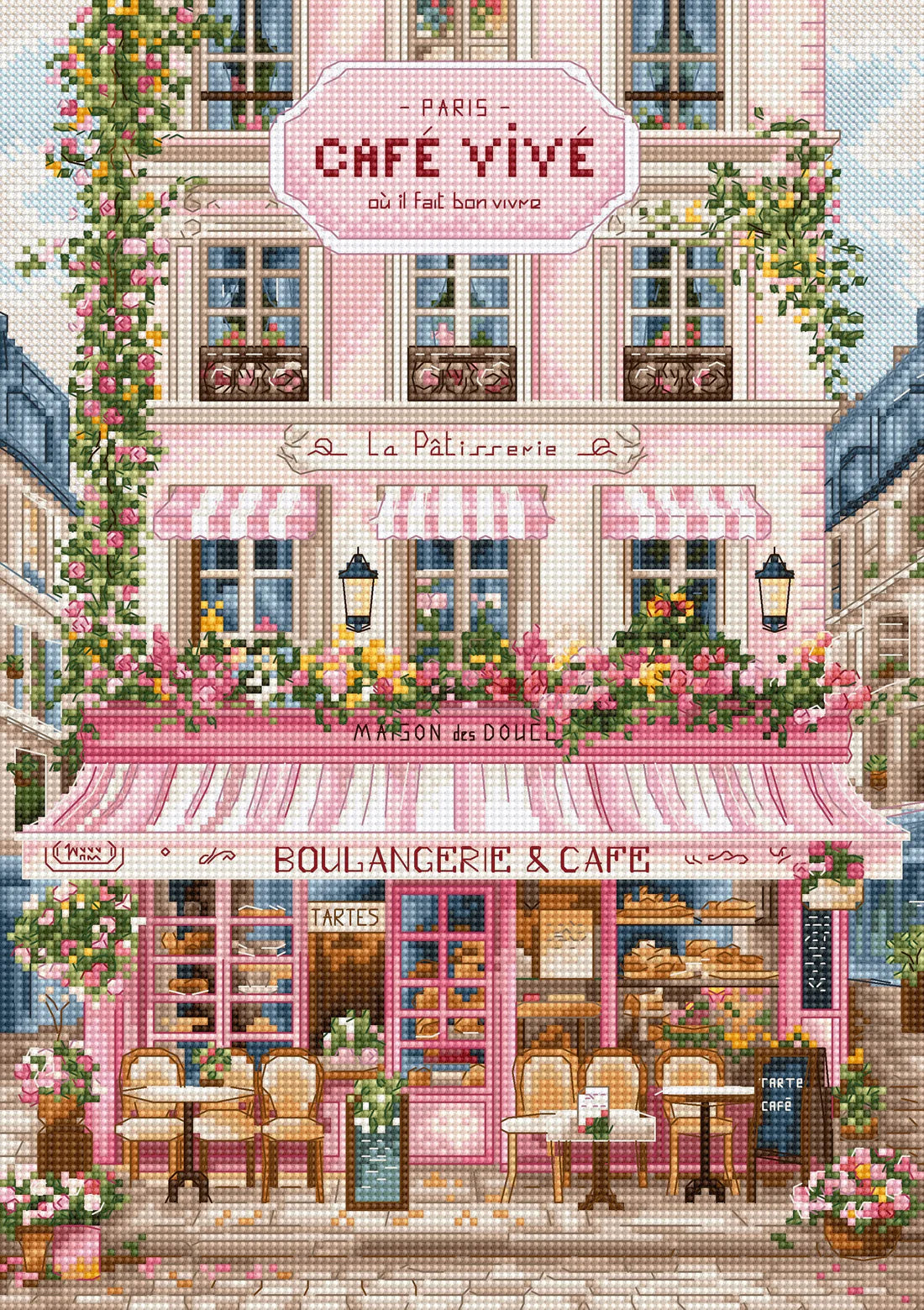 L9988 Sweet Parisian Street Cross Stitch Kit