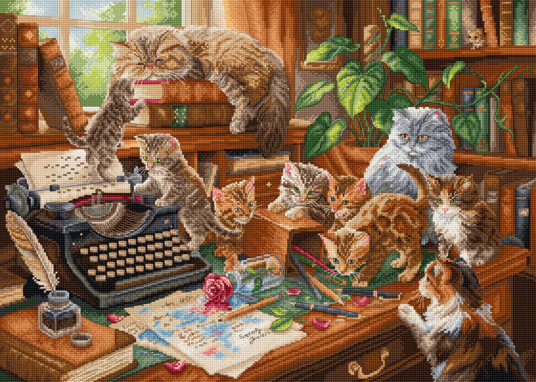 Workshop Cross Stitch Kit-L9992 Playful Paws