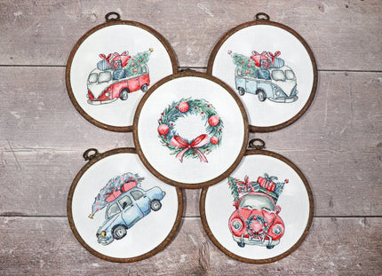 LETI 965 Christmas Retro Cars / Kit of 5