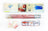 Dazzledots product packaging with a roll of red and white striped fabric and a small container on a white background.