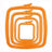 Orange - Nurge Embroidery Hoop-(Cross Stitch Square Hoop)