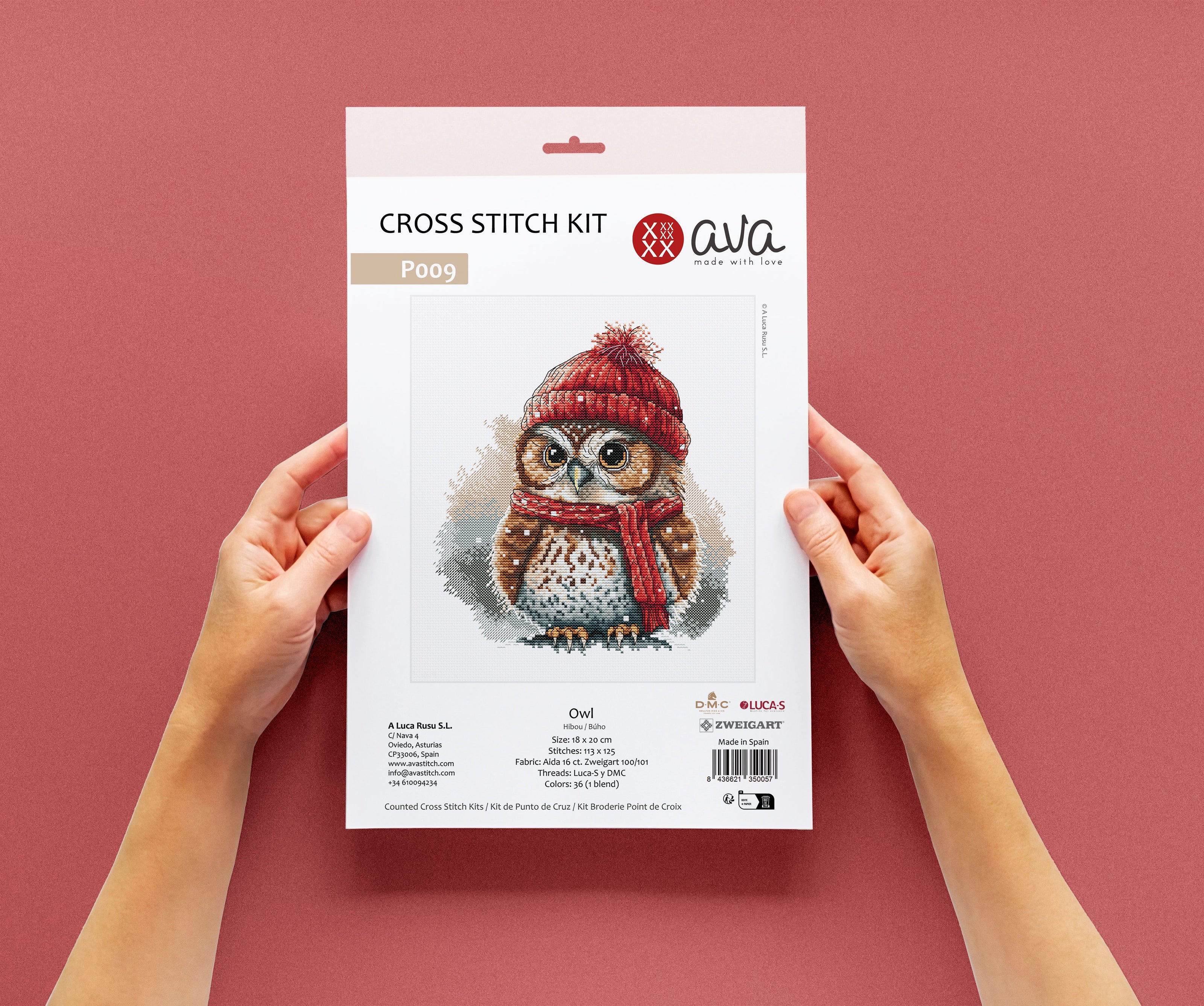 Owl - Cross Stitch Kit AVA P009