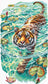 Tiger of the Turquoise Lotus Pond - Cross Stitch Kit AVA P014