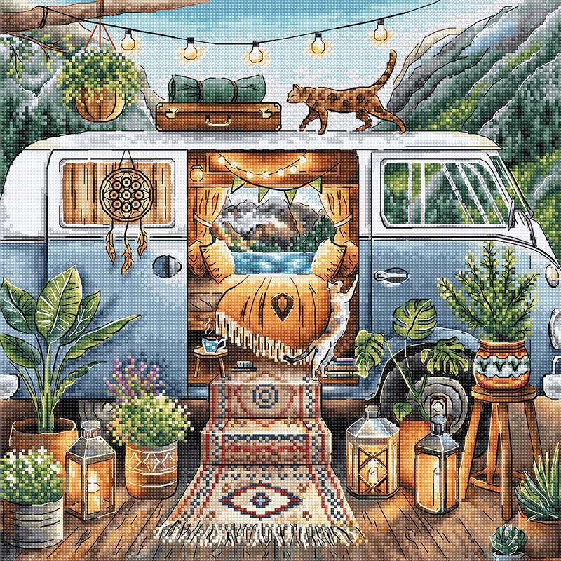 Home is Where We Park It - Cross-Stitch Kit - Signature Collection P017