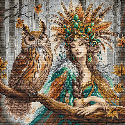 The Queen of the Forest - Cross Stitch Kit AVA P019