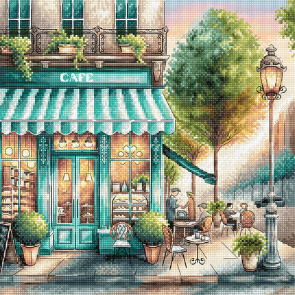 A Coffee in Town - Cross Stitch Kit AVA P026