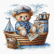 Captain Bear on the High Seas - Cross Stitch Kit AVA P050