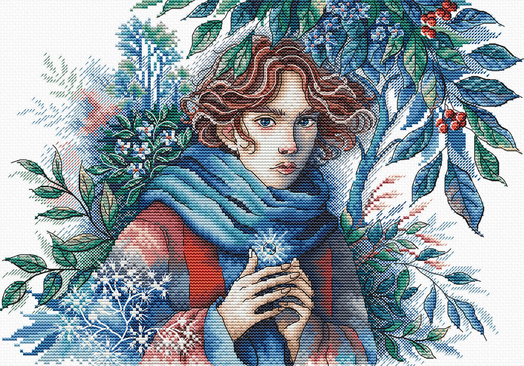 The Face of Winter - Cross Stitch Kit AVA P063