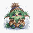 Green Little Monster - Cross Stitch Kit AVA P079