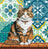 P080 Cat in the Yard - Cross Stitch Kit AVA