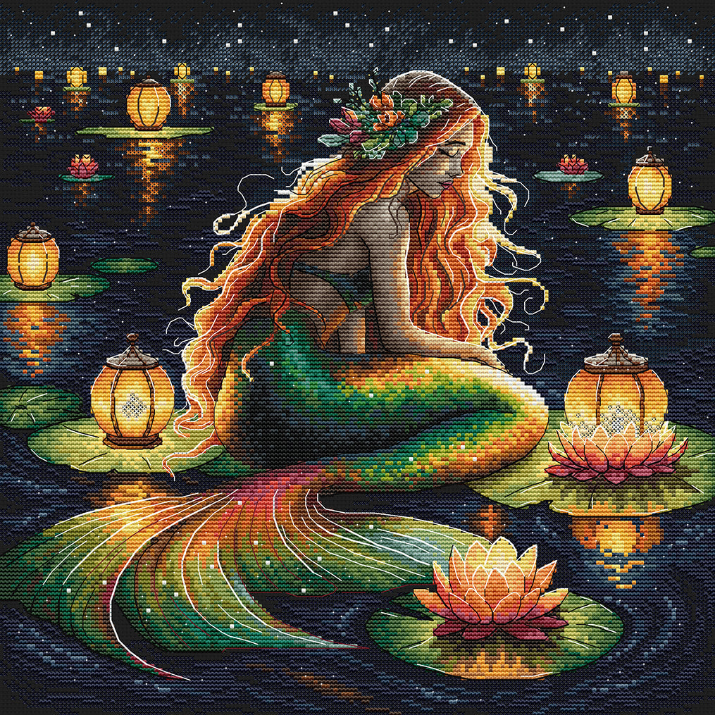 The Mermaid's Sanctuary - Cross Stitch Kit AVA P091