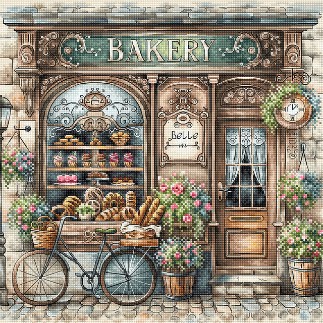 The Old Bakery - Cross Stitch Kit AVA P100