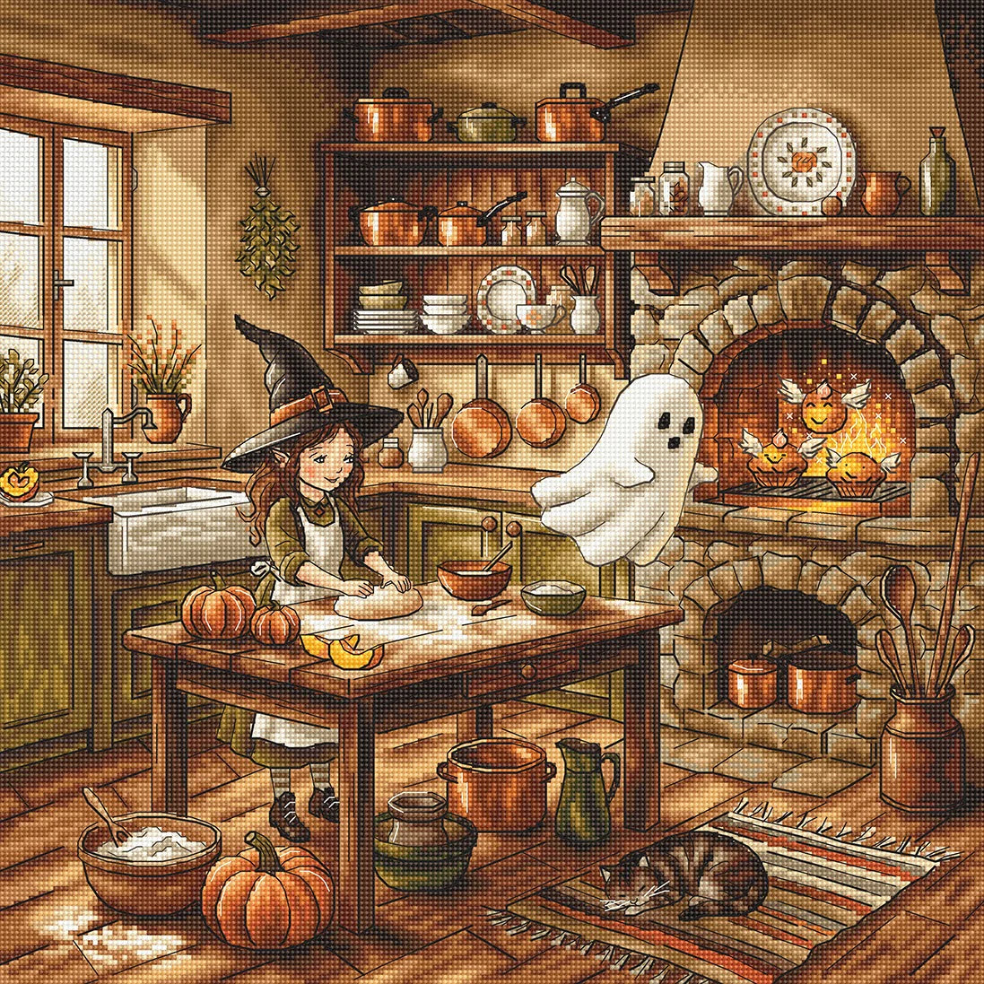 Cross Stitch Kit AVA-P105 Autumn Magic Kitchen