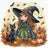 P131 Little Autumn Witch - Cross Stitch Kit