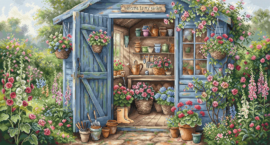 P132 Garden in Bloom - Cross Stitch Kit AVA