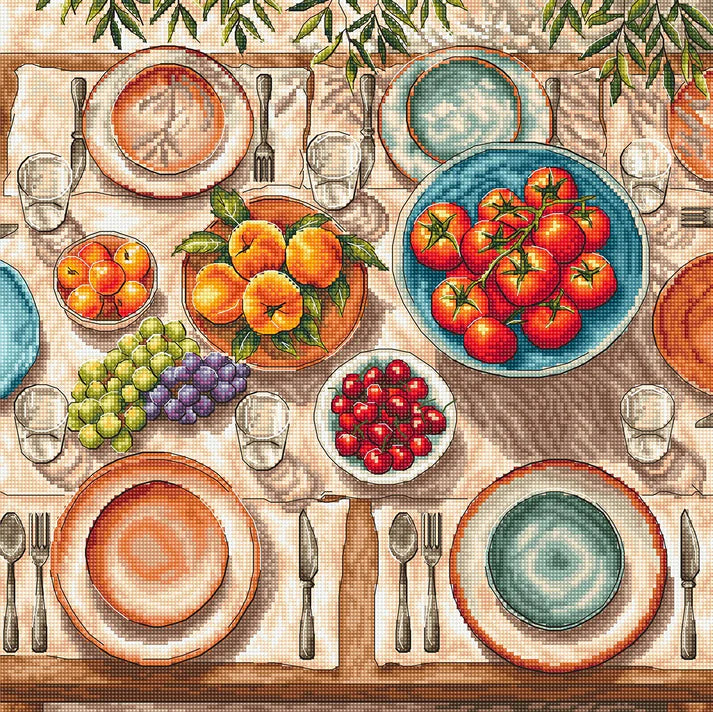 P139 Mediterranean Table - Cross Stitch Kit AVA
