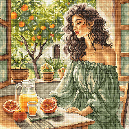 Window to the Garden - Cross Stitch Kit AVA P191